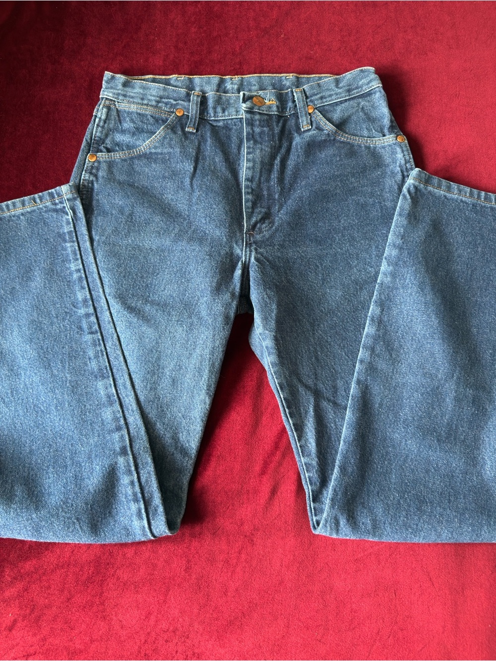 Wrangler Woman’s Dark Blue Straight-Leg Jeans Sz 31 by32